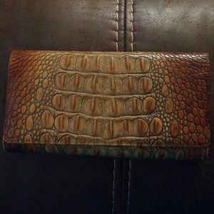 Brahmin Trifold Checkbook Wallet